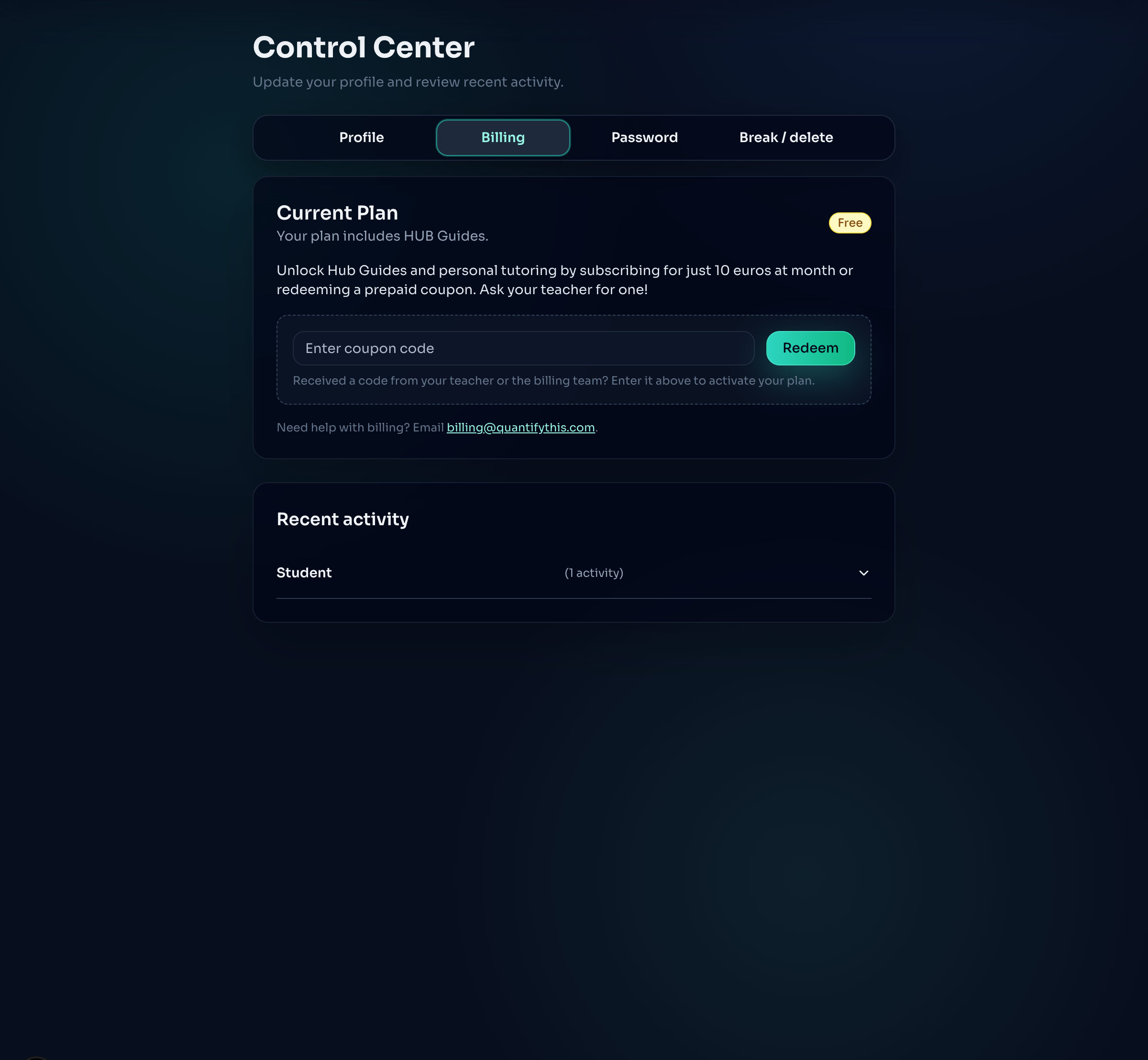 Billing and Guides